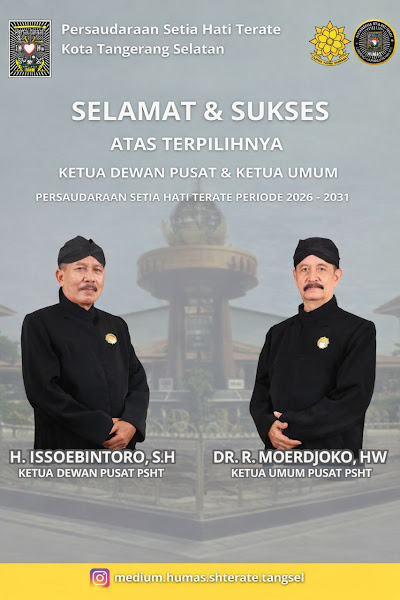 Persaudaraan Setia Hati Terate Cabang Kota Tangerang Selatan Ucapkan Selamat atas Terpilihnya Pimpinan Pusat Periode 2026–2031