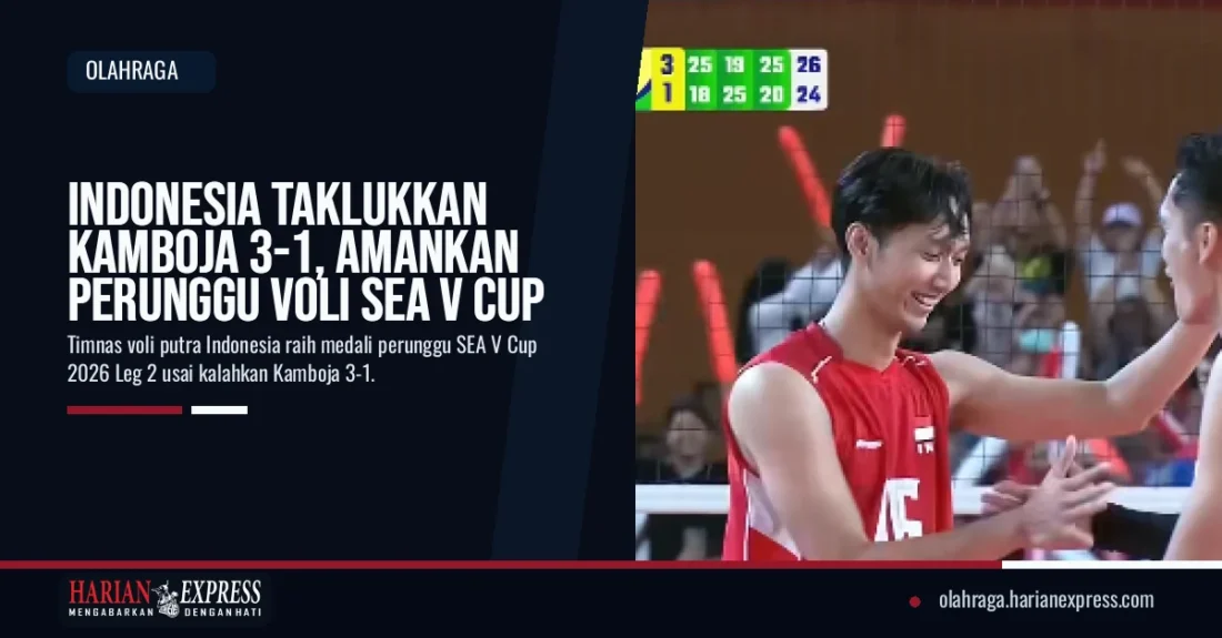 Indonesia Taklukkan Kamboja 3-1, Amankan Perunggu Voli SEA V Cup