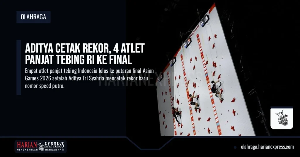 Aditya Cetak Rekor, 4 Atlet Panjat Tebing RI ke Final