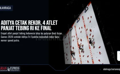 Aditya Cetak Rekor, 4 Atlet Panjat Tebing RI ke Final