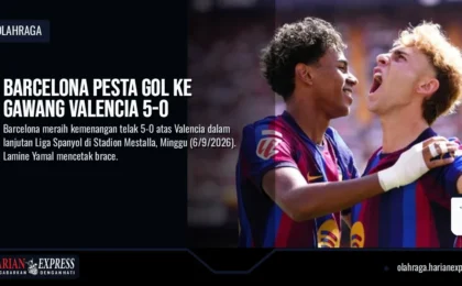 Barcelona Pesta Gol ke Gawang Valencia 5-0