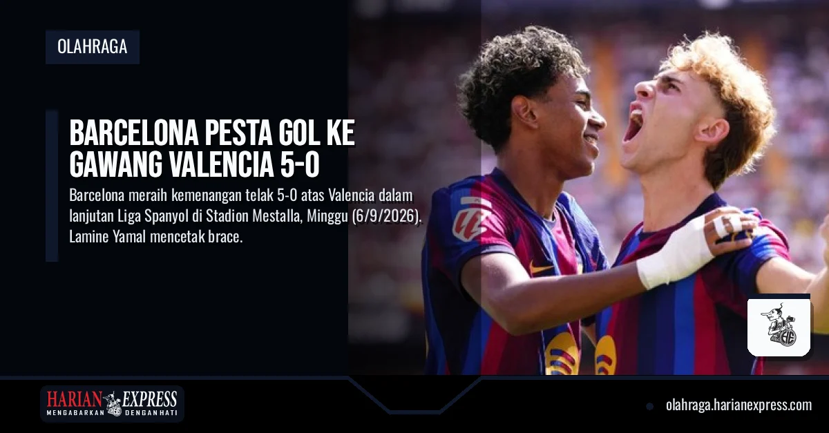 Barcelona Pesta Gol ke Gawang Valencia 5-0