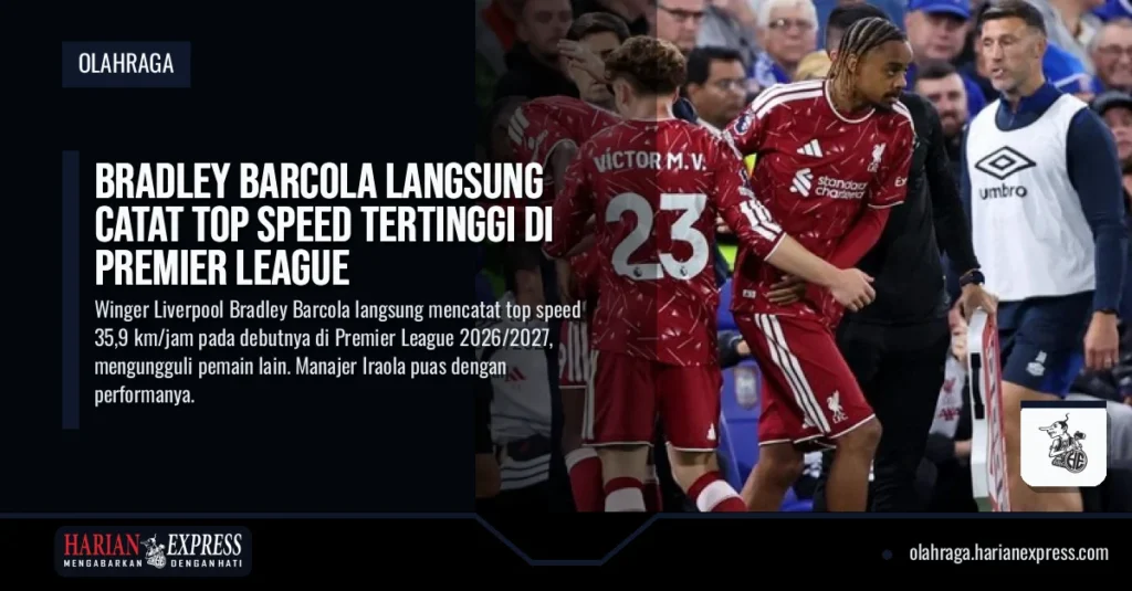 Bradley Barcola Langsung Catat Top Speed Tertinggi di Premier League