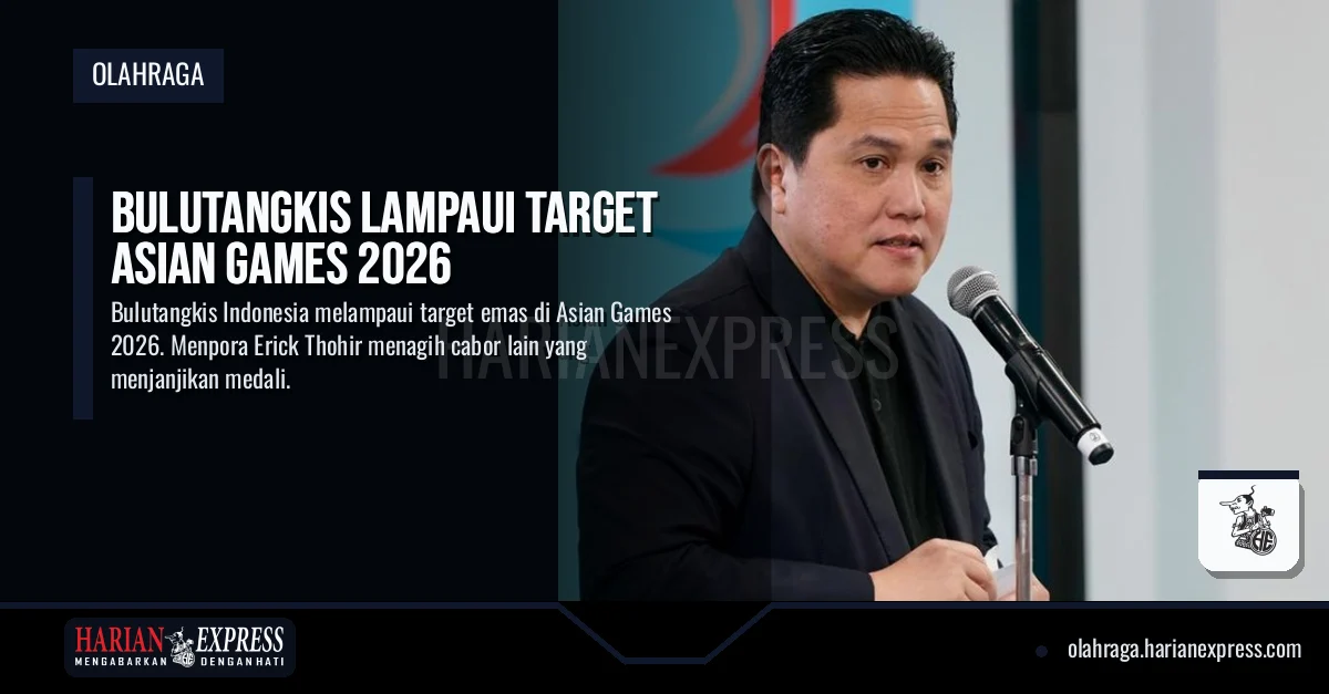 Bulutangkis Lampaui Target Asian Games 2026