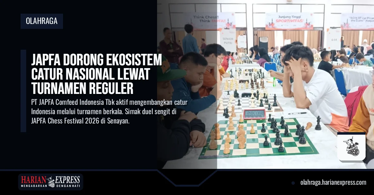 JAPFA Dorong Ekosistem Catur Nasional Lewat Turnamen Reguler