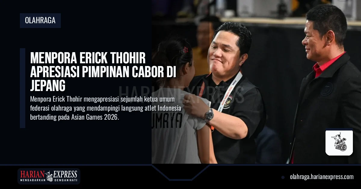 Menpora Erick Thohir Apresiasi Pimpinan Cabor di Jepang