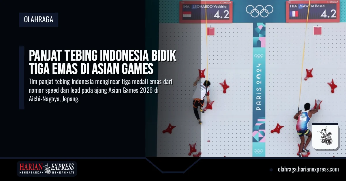 Panjat Tebing Indonesia Bidik Tiga Emas di Asian Games