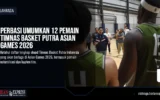 Perbasi Umumkan 12 Pemain Timnas Basket Putra Asian Games 2026