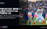 PSIM Raih Hasil Imbang 1-1 Lawan Persita di Laga Pembuka Liga