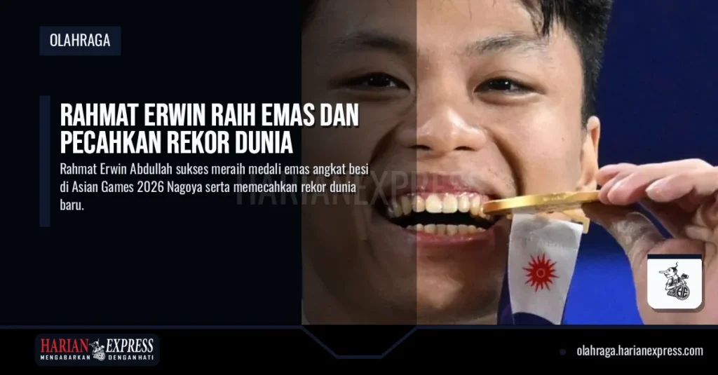Rahmat Erwin Raih Emas dan Pecahkan Rekor Dunia
