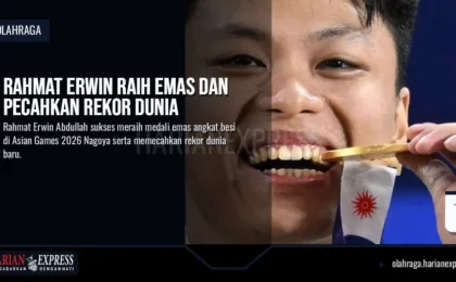 Rahmat Erwin Raih Emas dan Pecahkan Rekor Dunia