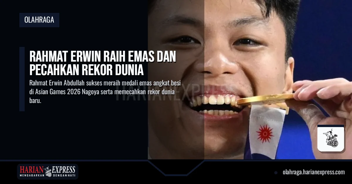 Rahmat Erwin Raih Emas dan Pecahkan Rekor Dunia