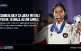 Sumaya Ukir Sejarah Medali Perak Teqball Asian Games