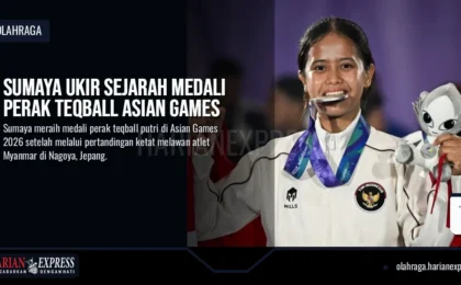 Sumaya Ukir Sejarah Medali Perak Teqball Asian Games