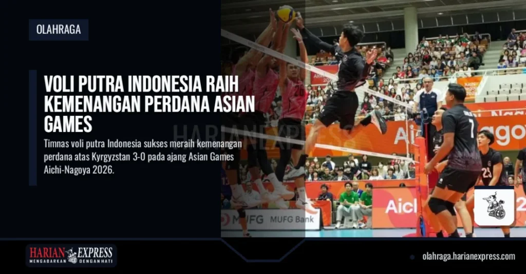 Voli Putra Indonesia Raih Kemenangan Perdana Asian Games