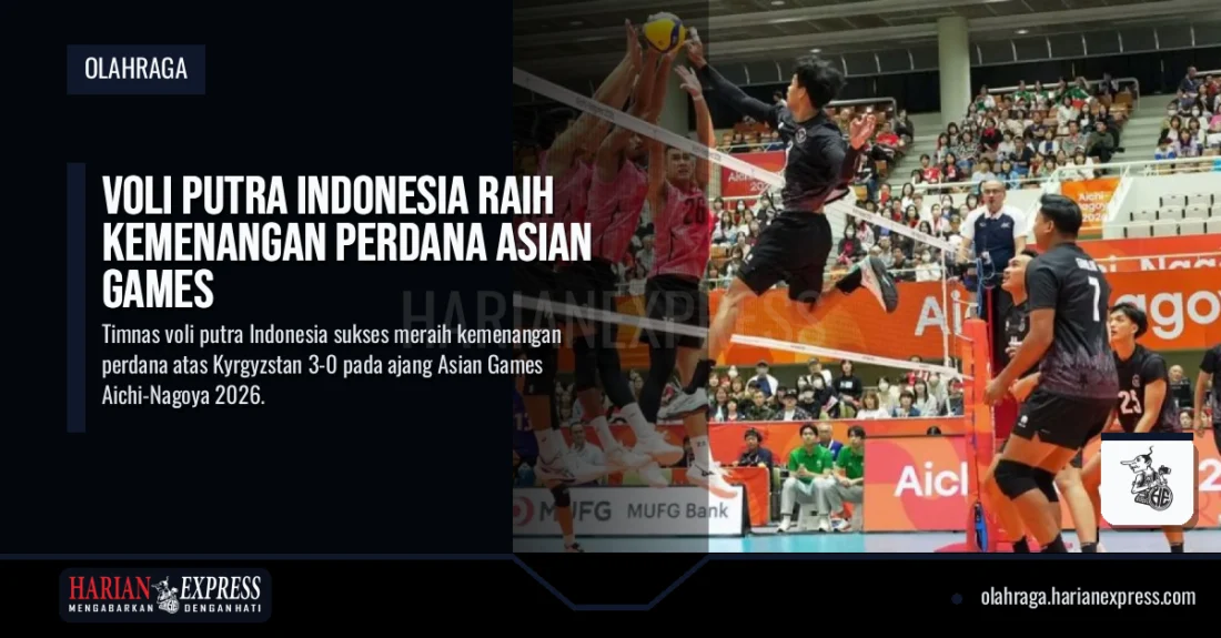 Voli Putra Indonesia Raih Kemenangan Perdana Asian Games