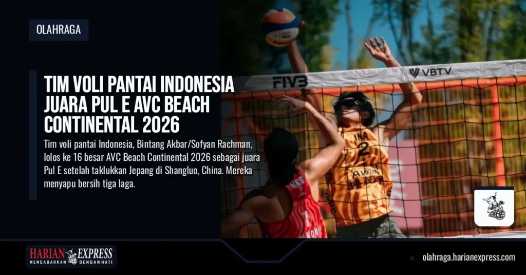 Tim Voli Pantai Indonesia Juara Pul E AVC Beach Continental 2026
