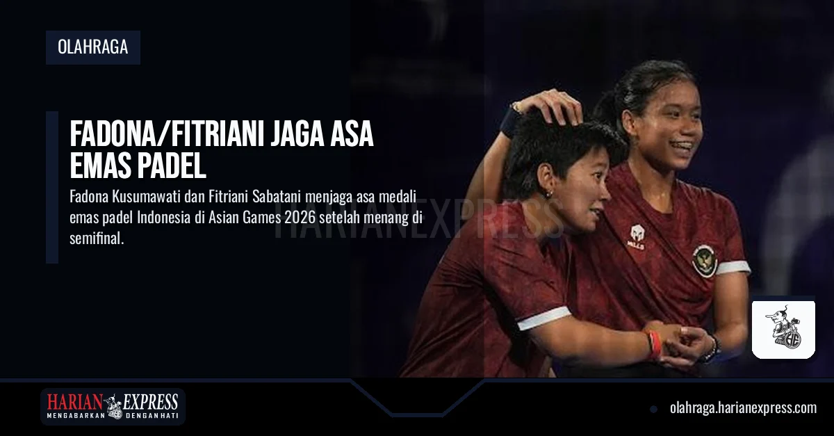 Fadona/Fitriani Jaga Asa Emas Padel