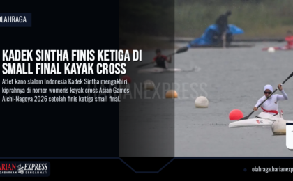 Kadek Sintha Finis Ketiga di Small Final Kayak Cross