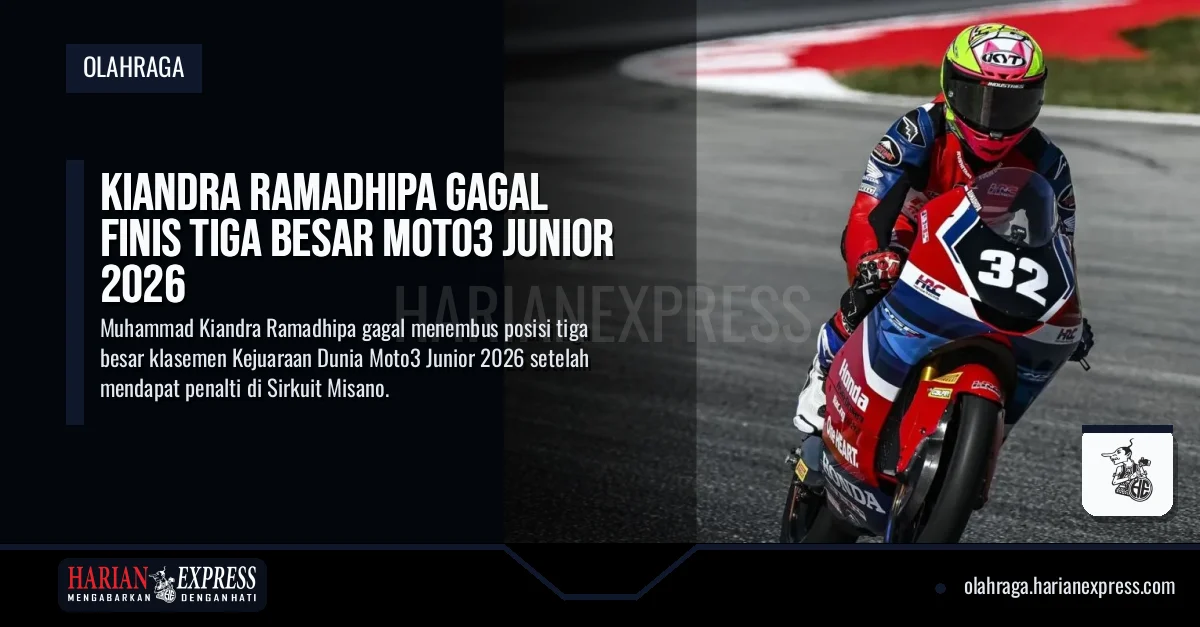 Kiandra Ramadhipa Gagal Finis Tiga Besar Moto3 Junior 2026