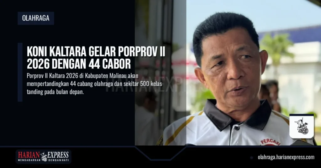 KONI Kaltara Gelar Porprov II 2026 dengan 44 Cabor