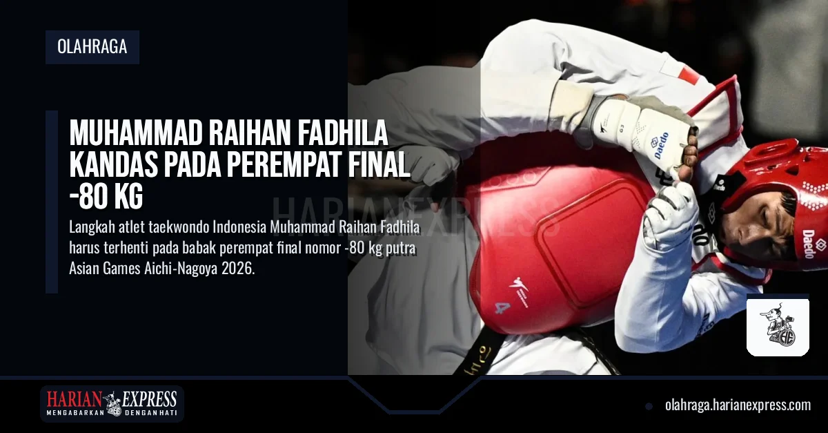 Muhammad Raihan Fadhila Kandas pada Perempat Final -80 Kg