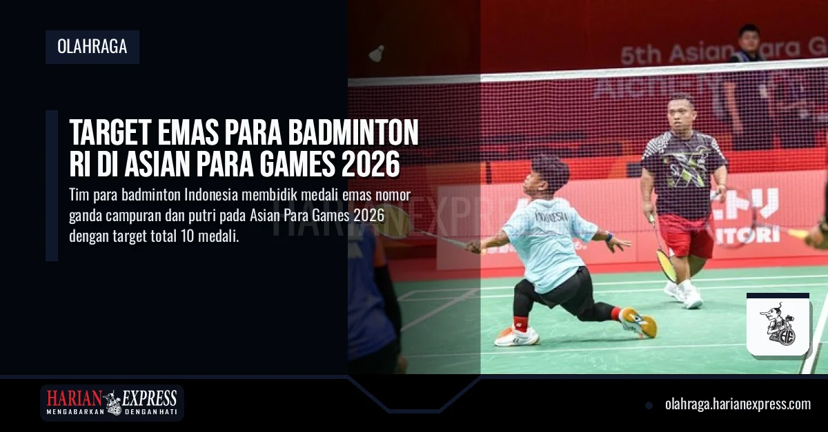 Target Emas Para Badminton RI di Asian Para Games 2026